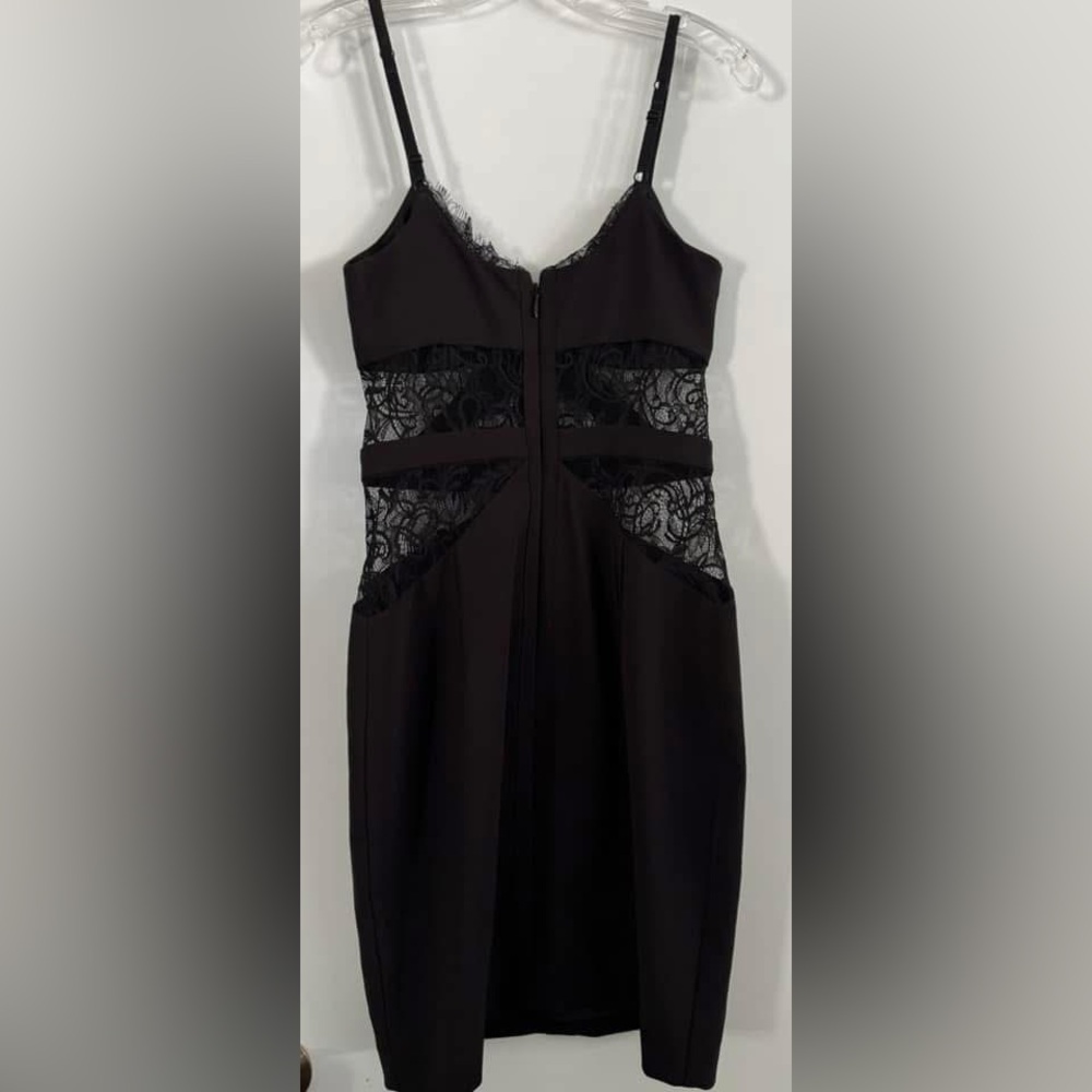 Bebe Lace Mini dress black